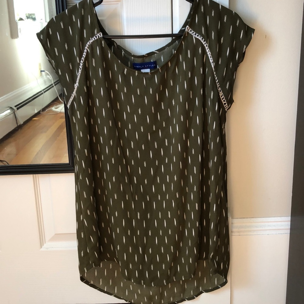 🛒Olive green short sleeve shirt